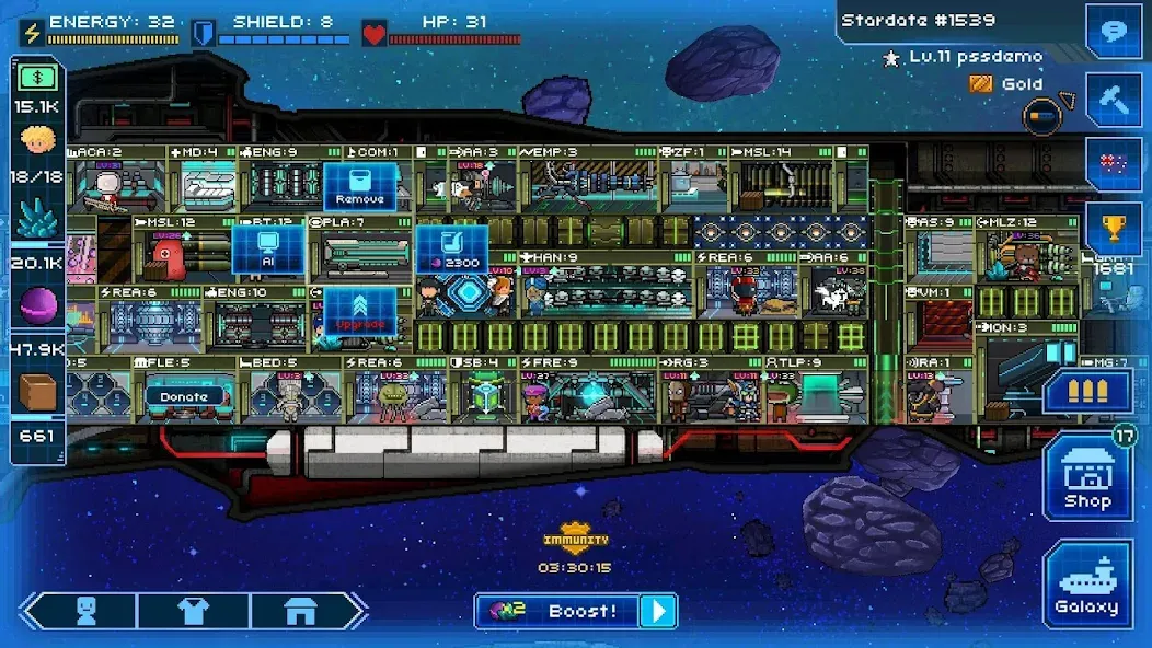 Pixel Starships™ (Пиксель Звездные Корабли) [МОД: Много монет, Открытые уровни и Мега MOD] Screenshot 5