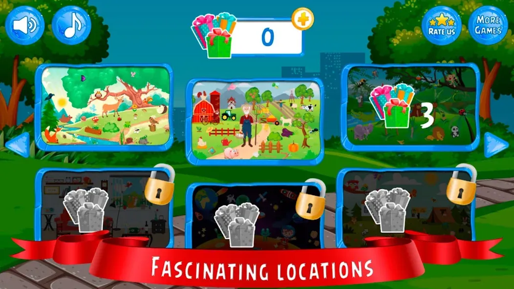 Hidden Object games for kids [МОД: Меню, Бесконечные монеты и Открытые уровни] Screenshot 2