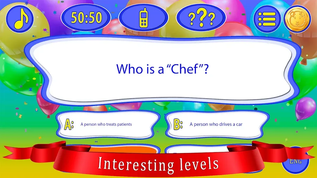 Kids Quiz Games: Millionaire [МОД: Бесконечные деньги, Монеты и Мега MOD] Screenshot 3