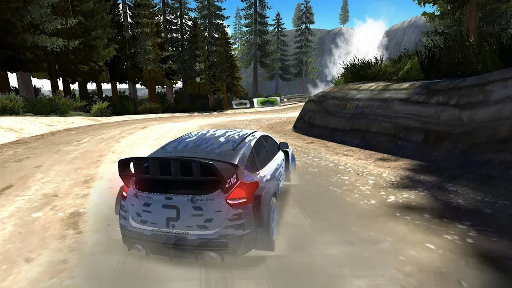 Rally Racer Dirt [МОД: Все открыто, Дополнительные деньги и Меню MOD] Screenshot 1