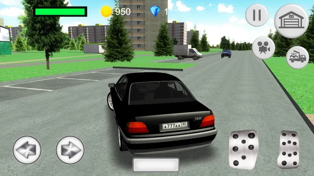 Игра машины в городе [МОД: Все открыто, Дополнительные деньги и Меню MOD] Screenshot 1