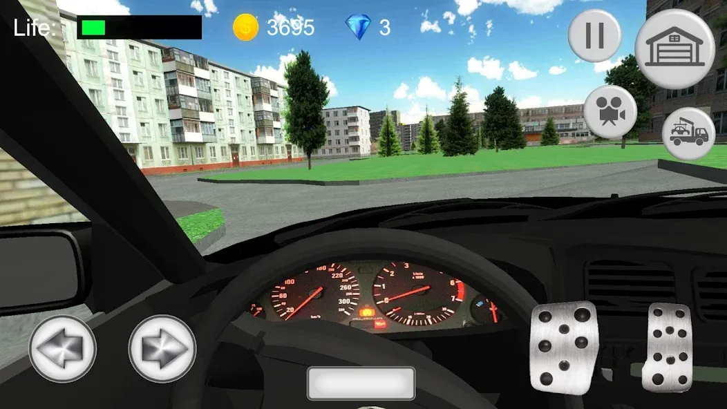 Игра машины в городе [МОД: Все открыто, Дополнительные деньги и Меню MOD] Screenshot 3