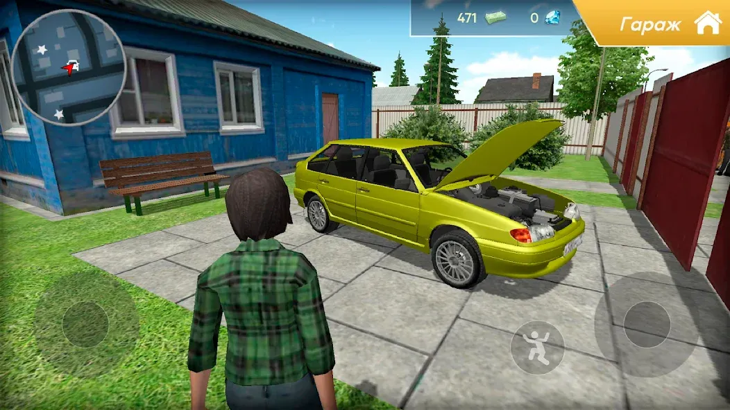 Lada 2114 Car Simulator [МОД: Меню, Бесконечные монеты и Открытые уровни] Screenshot 1