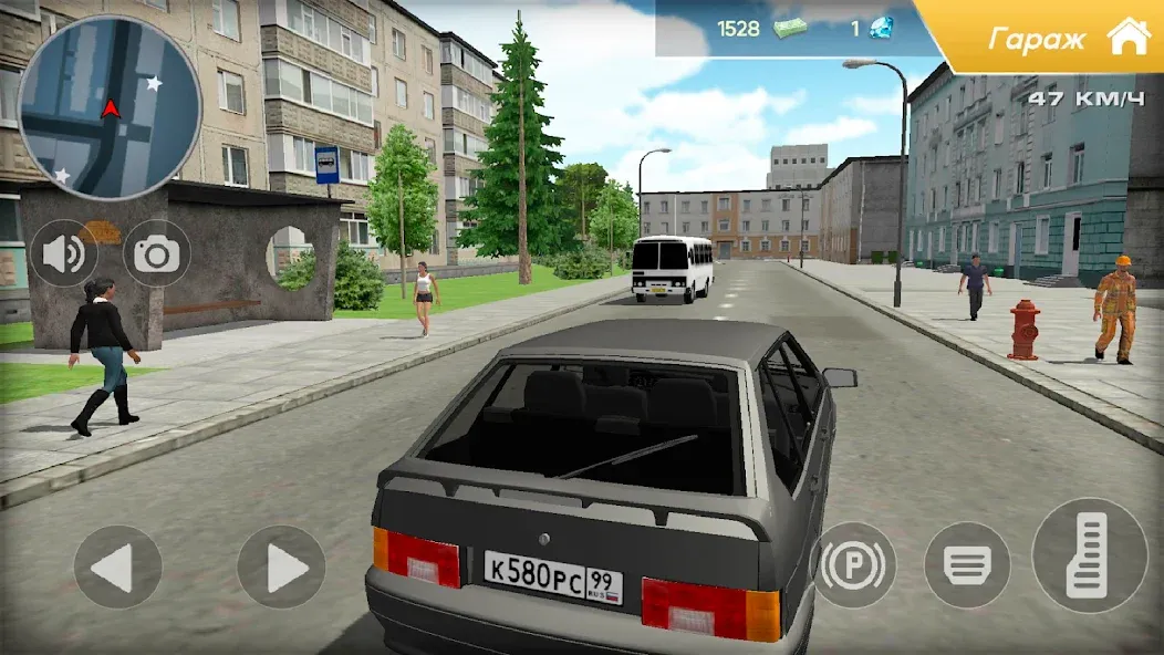 Lada 2114 Car Simulator [МОД: Меню, Бесконечные монеты и Открытые уровни] Screenshot 2