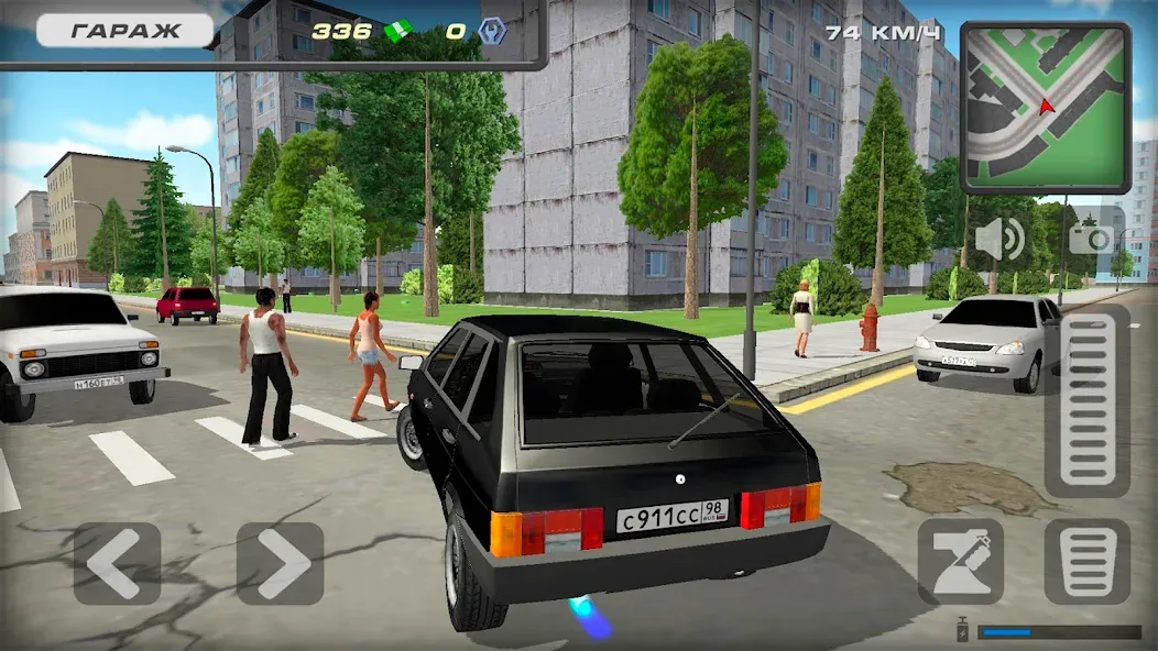 Lada 2109 Russian Car Driver [МОД: Много денег, Монет и Все открыто] Screenshot 2