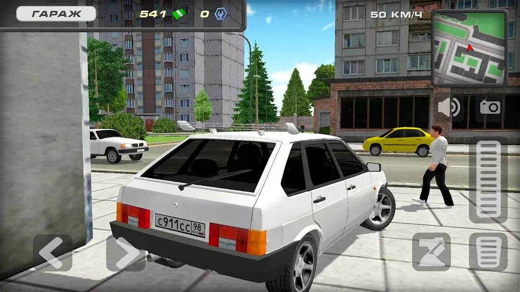 Lada 2109 Russian Car Driver [МОД: Много денег, Монет и Все открыто] Screenshot 3