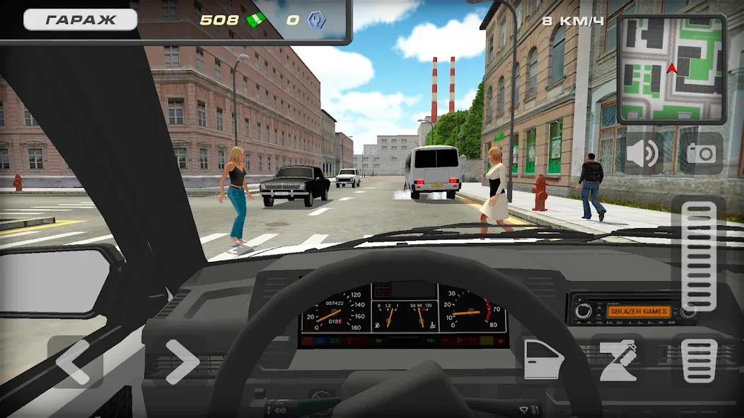 Lada 2109 Russian Car Driver [МОД: Много денег, Монет и Все открыто] Screenshot 4