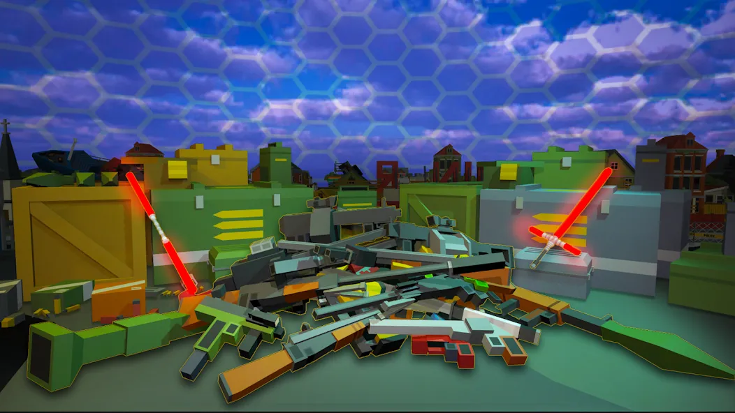 Pixel Fury Classic FPS Shooter (Пиксельная Ярость Классический ФПС Стрелок) [МОД: Меню, Бесконечные монеты и Открытые уровни] Screenshot 2