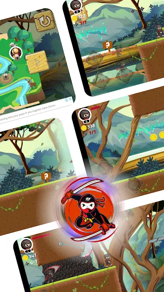 Ninja Jumper - Hero PDF (Ниндзя Джампер) [МОД: Бесконечные деньги, Монеты и Мега MOD] Screenshot 3