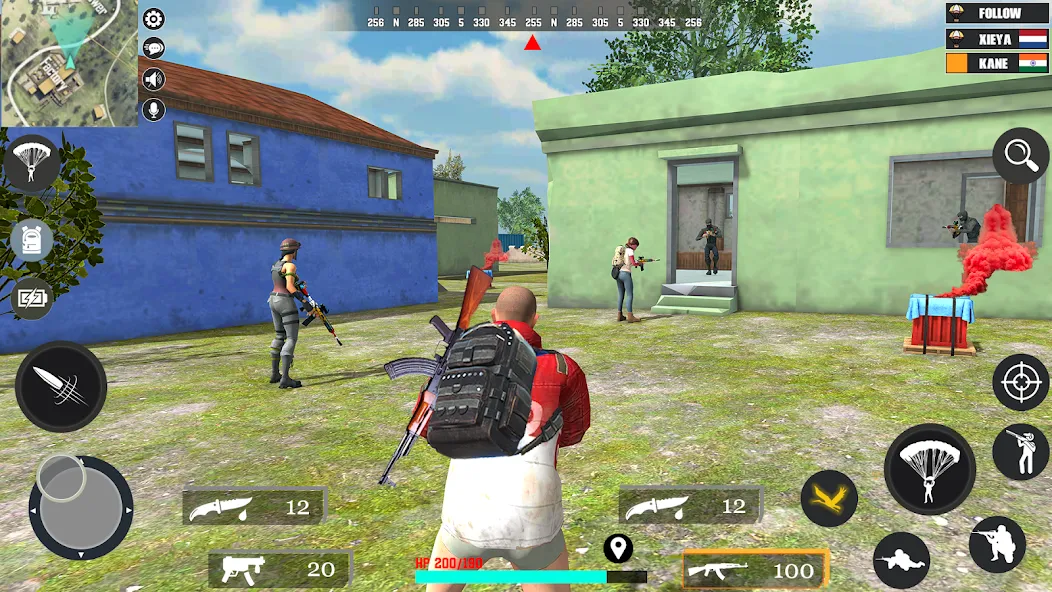 Fps Fire Shooting Game Offline (Фпс Баттлграунд Мобайл Индия) [МОД: Меню, Бесконечные монеты и Открытые уровни] Screenshot 1