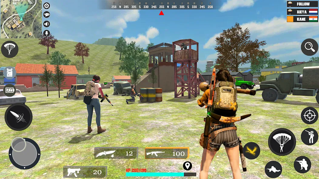 Fps Fire Shooting Game Offline (Фпс Баттлграунд Мобайл Индия) [МОД: Меню, Бесконечные монеты и Открытые уровни] Screenshot 2