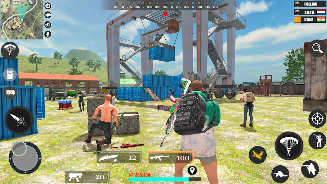 Fps Fire Shooting Game Offline (Фпс Баттлграунд Мобайл Индия) [МОД: Меню, Бесконечные монеты и Открытые уровни] Screenshot 3