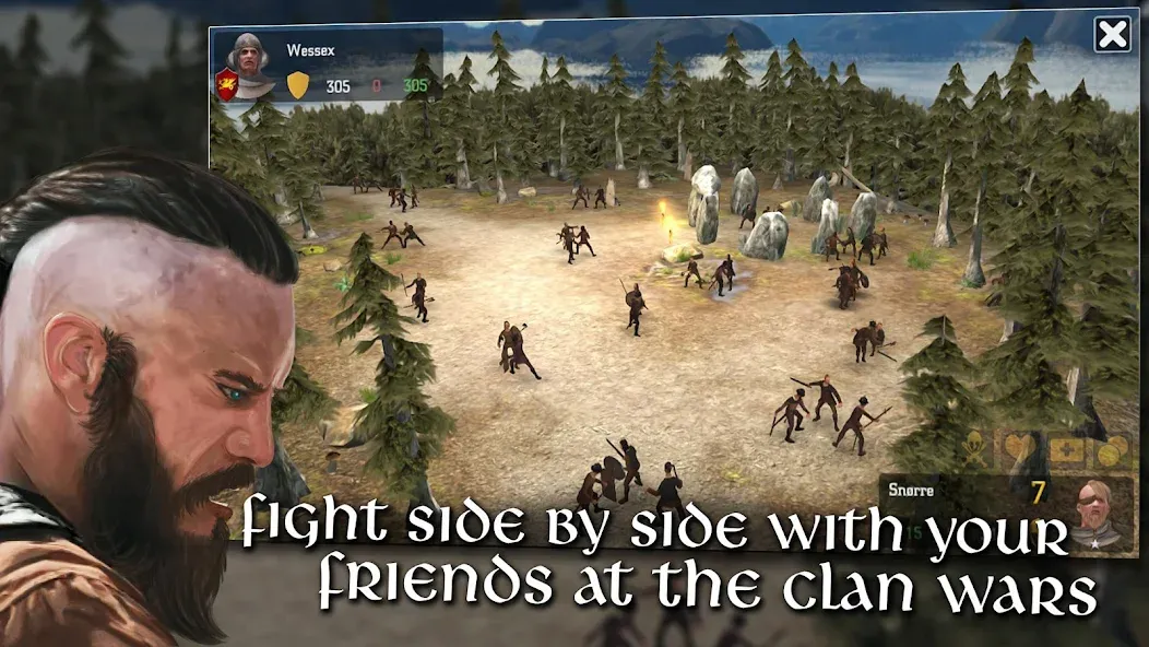 Vikings at War (Викинги в войне) [МОД: Много монет, Открытые уровни и Мега MOD] Screenshot 1