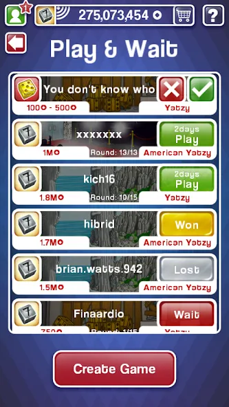 Yatzy Ultimate (Ятзи Ультимейт) [МОД: Все открыто, Дополнительные деньги и Меню MOD] Screenshot 3
