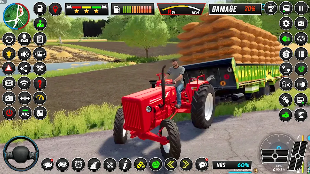 Indian Tractor Simulator Games [МОД: Много денег, Монет и Все открыто] Screenshot 1