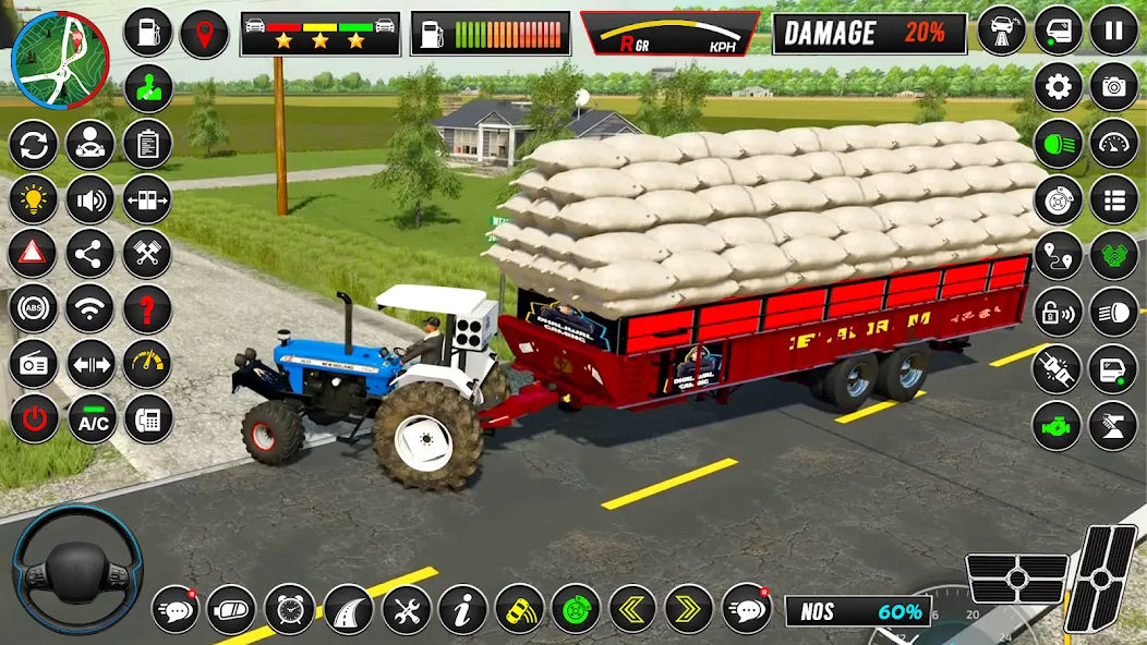 Indian Tractor Simulator Games [МОД: Много денег, Монет и Все открыто] Screenshot 3