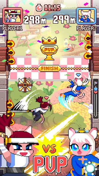 Cat Jump (Сэт Джамп) [МОД: Меню, Бесконечные монеты и Открытые уровни] Screenshot 4