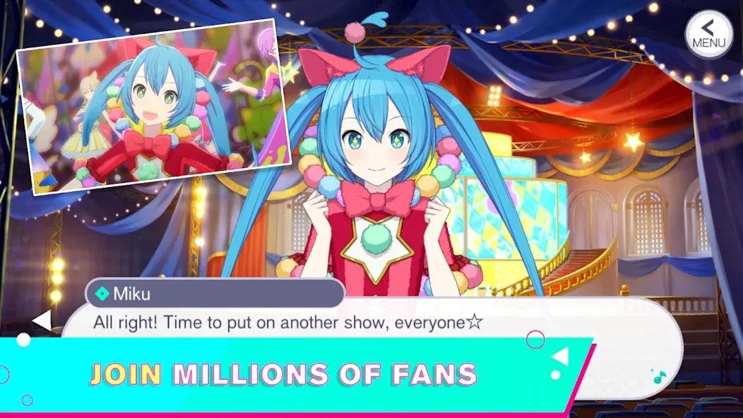 HATSUNE MIKU: COLORFUL STAGE! (Хацуне Мику) [МОД: Много денег, Монет и Все открыто] Screenshot 5