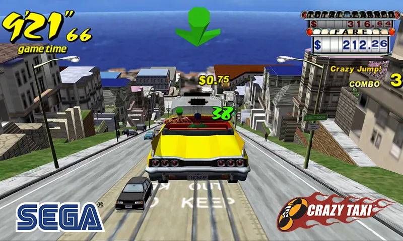Crazy Taxi Classic (Крейзи Такси Классик) [МОД: Много денег, Монет и Все открыто] Screenshot 1