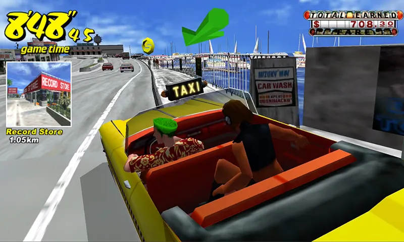 Crazy Taxi Classic (Крейзи Такси Классик) [МОД: Много денег, Монет и Все открыто] Screenshot 2