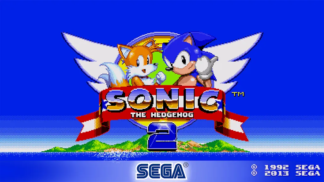 Sonic The Hedgehog 2 Classic (Соник Зе Хеджхог 2 Классик) [МОД: Меню, Бесконечные монеты и Открытые уровни] Screenshot 1