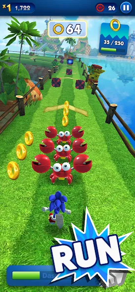 Sonic Dash - Endless Running (Соник Дэш) [МОД: Много денег, Монет и Все открыто] Screenshot 1