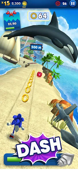 Sonic Dash - Endless Running (Соник Дэш) [МОД: Много денег, Монет и Все открыто] Screenshot 2