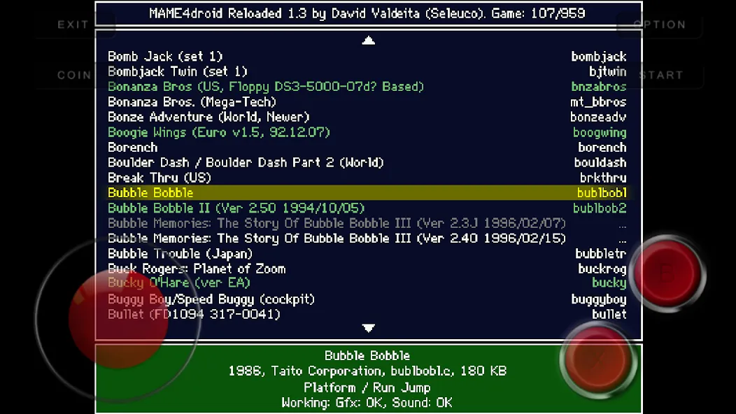 MAME4droid  (0.139u1) (МАМЕ4дроид) [MOD: Разблокировано] - Скриншот 1