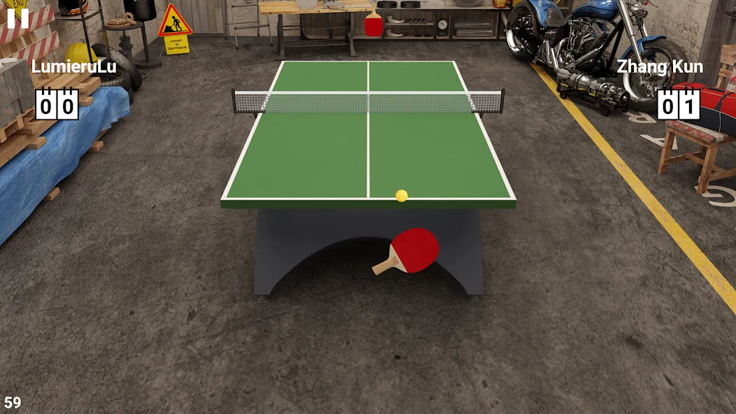 Virtual Table Tennis (Виртуальный настольный теннис) [MOD: Меню/Много денег] - Скриншот 1