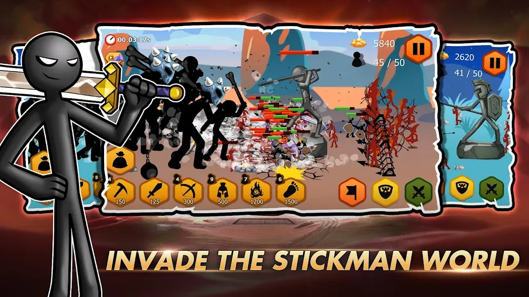 Stick Dynasty (Стритмен Баттл Уор) [МОД: Деньги, Монеты и Меню MOD] Screenshot 3