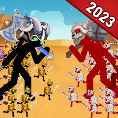 Скачать Stickman Battle 2: Empires War (Стикмен Битва 2) [МОД: Меню, Бесконечные монеты и Открытые уровни] | Взлом Stickman Battle 2: Empires War на Андроид