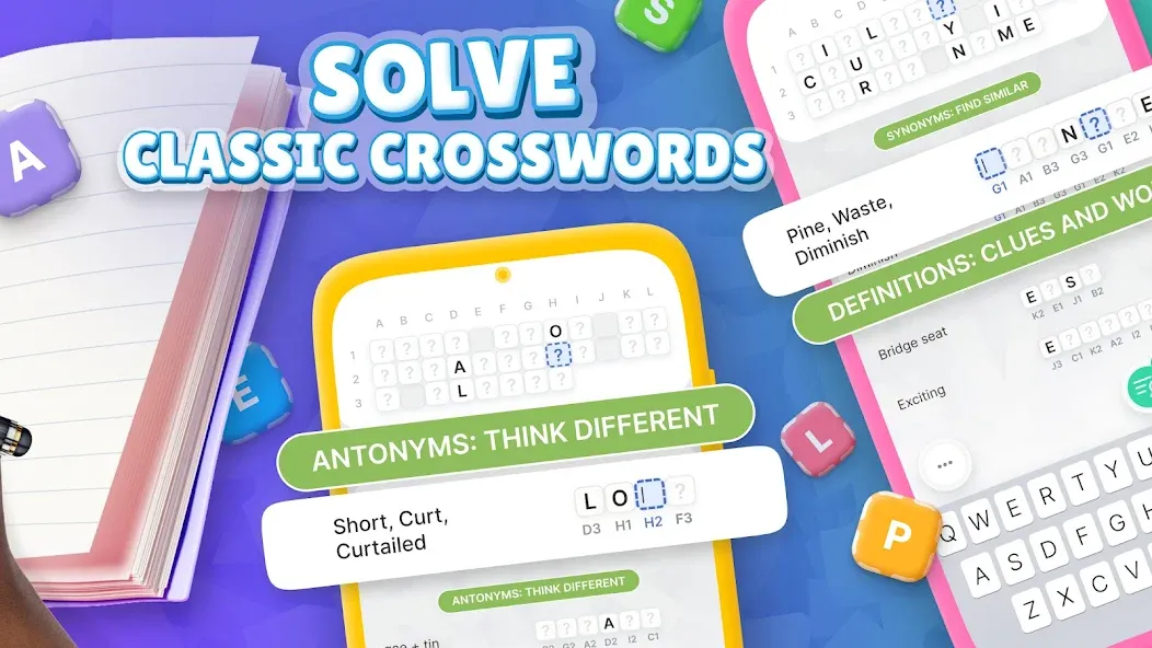 Acrostics－Cross Word Puzzles [МОД: Много монет, Открытые уровни и Мега MOD] Screenshot 2