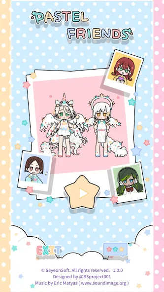 Pastel Friends : Dress Up Game [МОД: Много денег, Монет и Все открыто] Screenshot 1