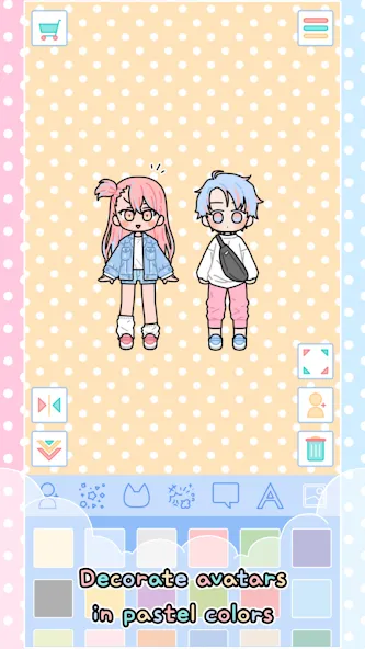 Pastel Friends : Dress Up Game [МОД: Много денег, Монет и Все открыто] Screenshot 2