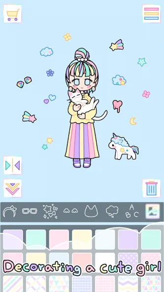 Pastel Girl : Dress Up Game [МОД: Меню, Бесконечные монеты и Открытые уровни] Screenshot 2