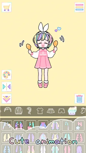 Pastel Girl : Dress Up Game [МОД: Меню, Бесконечные монеты и Открытые уровни] Screenshot 4