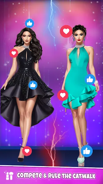 Fashion Artist: Makeup Game [МОД: Все открыто, Дополнительные деньги и Меню MOD] Screenshot 2