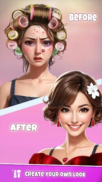 Fashion Artist: Makeup Game [МОД: Все открыто, Дополнительные деньги и Меню MOD] Screenshot 3