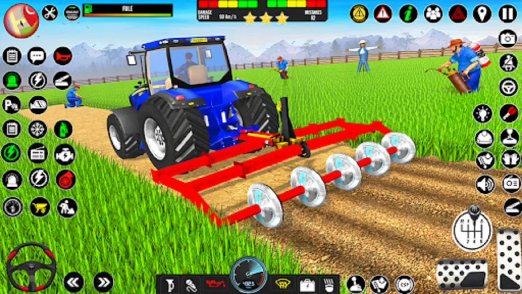Indian Tractor Driving Game 3D (Фарминг Геймс) [МОД: Меню, Бесконечные монеты и Открытые уровни] Screenshot 2