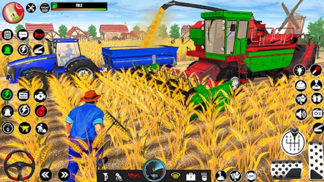 Indian Tractor Driving Game 3D (Фарминг Геймс) [МОД: Меню, Бесконечные монеты и Открытые уровни] Screenshot 4
