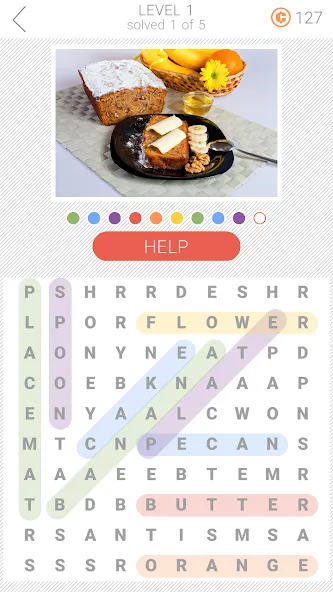 10x10 Word Search (десять на десять) [МОД: Все открыто, Дополнительные деньги и Меню MOD] Screenshot 3
