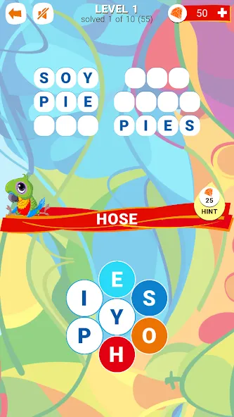 Words in Color [МОД: Много монет, Открытые уровни и Мега MOD] Screenshot 1