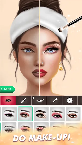 Makeup, Fashion Dress up Games [МОД: Все открыто, Дополнительные деньги и Меню MOD] Screenshot 1