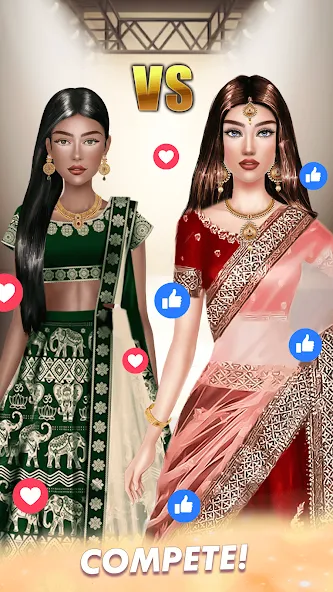 Makeup, Fashion Dress up Games [МОД: Все открыто, Дополнительные деньги и Меню MOD] Screenshot 2