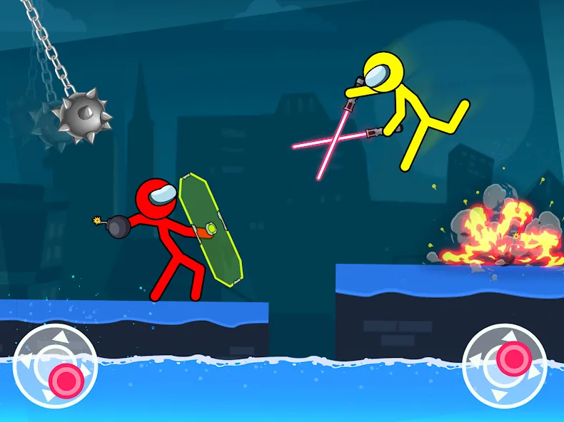 Stick-man Fighting Games [МОД: Деньги, Монеты и Меню MOD] Screenshot 1