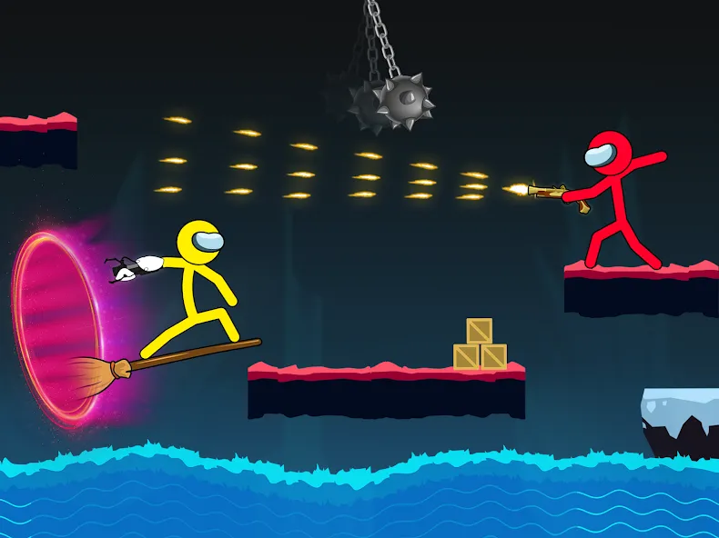 Stick-man Fighting Games [МОД: Деньги, Монеты и Меню MOD] Screenshot 2