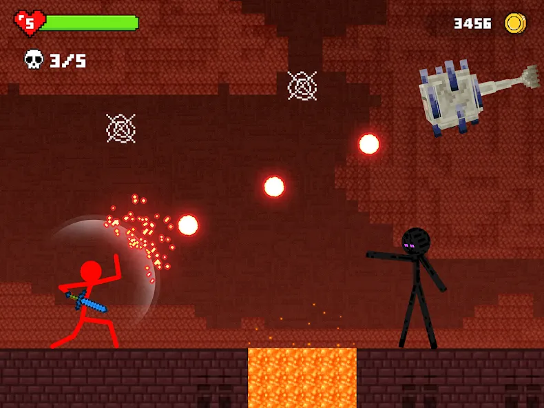Stick-man Battle - Craft World [МОД: Деньги, Монеты и Меню MOD] Screenshot 3