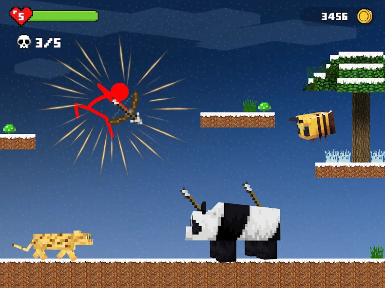 Stick-man Battle - Craft World [МОД: Деньги, Монеты и Меню MOD] Screenshot 5