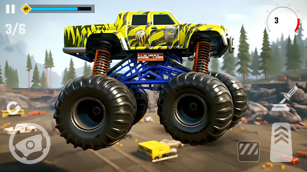 4x4 Monster Truck Racing Games (Монстр Трак Гонки игры) [МОД: Деньги, Монеты и Меню MOD] Screenshot 4