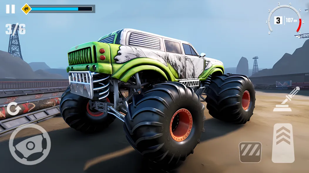 4x4 Monster Truck Racing Games (Монстр Трак Гонки игры) [МОД: Деньги, Монеты и Меню MOD] Screenshot 5